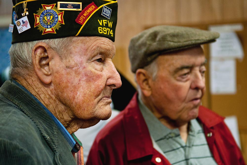 two World War II combat veterans and members of VFW 6974